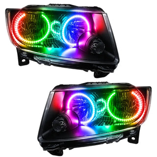 Oracle Lighting Chrome ColorSHIFT SMD Headlight: Jeep Grand Cherokee 2011-2013 w/ 2.0 Controller