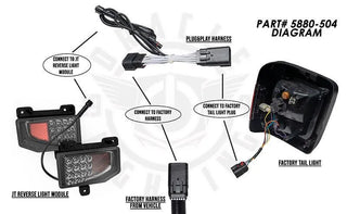 ORACLE Lighting Plug & Play Reverse Light Wiring Adapter: Jeep Gladiator JT 2020-2024