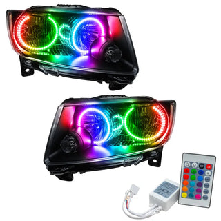 Oracle Lighting Chrome SMD Headlight: Jeep Grand Cherokee 2011-2013 w/ Simple Controller