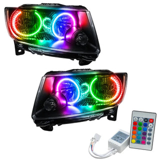 Oracle Lighting Chrome SMD Headlight: Jeep Grand Cherokee 2011-2013 w/ Simple Controller