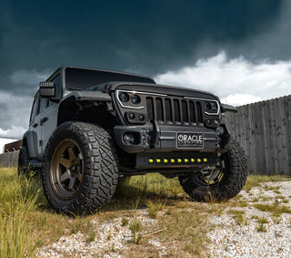 ORACLE Lighting HD Skid Plate w/ LED Emitters: Jeep Wrangler JL / Gladiator JT (18-24) - Black