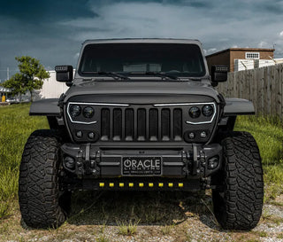 ORACLE Lighting HD Skid Plate w/ LED Emitters: Jeep Wrangler JL / Gladiator JT (18-24) - Black