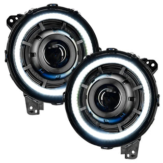 Oracle Lighting Bi-LED Projector Headlights Matte Black: Jeep Wrangler (18-24) / Gladiator (20-24)
