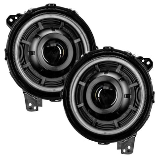 Oracle Lighting Bi-LED Projector Headlights Matte Black: Jeep Wrangler (18-24) / Gladiator (20-24)