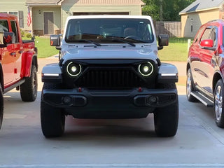 Oracle Lighting Bi-LED Projector Headlights Matte Black: Jeep Wrangler (18-24) / Gladiator (20-24)