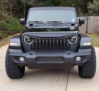 Oracle Lighting Bi-LED Projector Headlights Matte Black: Jeep Wrangler (18-24) / Gladiator (20-24)