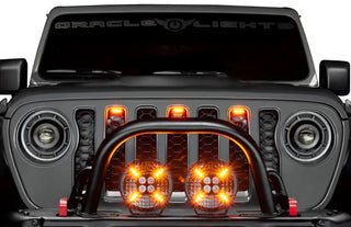 ORACLE Lighting Universal Pre-Runner LED Grill Light Kit: Jeep Wrangler / Gladiator (18-22) - Amber