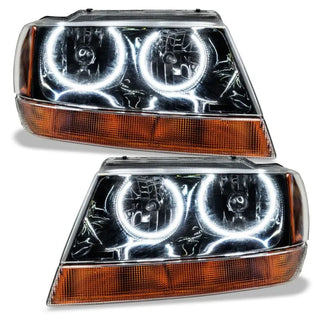 Oracle Lighting Black ColorSHIFT SMD Headlight: Jeep Grand Cherokee 1999-2004 w/ BC1 Controller