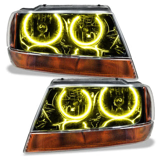 Oracle Lighting Black ColorSHIFT SMD Headlight: Jeep Grand Cherokee 1999-2004 w/ BC1 Controller