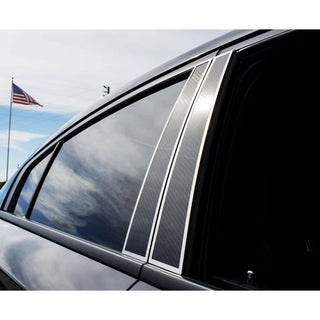 American Car Craft Carbon Fiber Door Pillar Plate with Polished Trim: Dodge Charger 2011 -2023