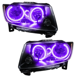 Oracle Lighting Pre-Assembled Halo Headlights Chrome: Jeep Grand Cherokee 2011-2013