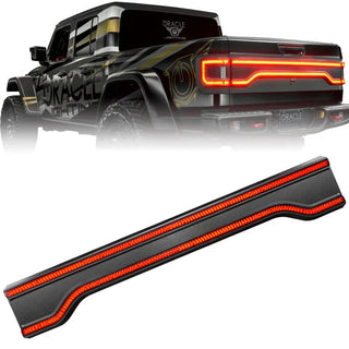 Oracle Lighting Racetrack Style LED Tailgate Light: Jeep Gladiator 2020-2024 Tinted