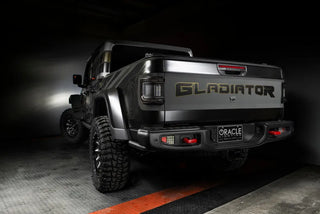 Oracle Lighting Flush Mount LED Tail Lights: Jeep Gladiator 2020-2024 w/ Tinted Lens