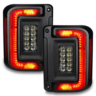 Oracle Lighting Flush Mount Tinted LED Tail Lights: Jeep Wrangler JK (2007-2018)