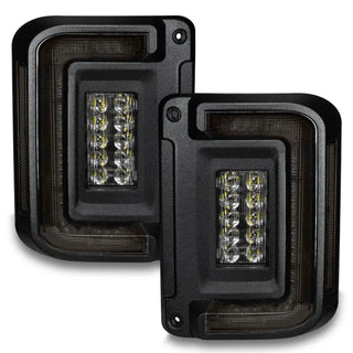 Oracle Lighting Flush Mount Tinted LED Tail Lights: Jeep Wrangler JK (2007-2018)