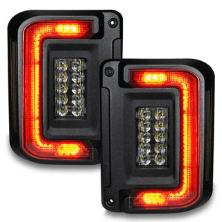 Oracle Lighting Flush Mount Tinted LED Tail Lights: Jeep Wrangler JK (2007-2018)