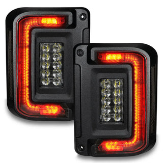 Oracle Lighting Flush Mount Tinted LED Tail Lights: Jeep Wrangler JK (2007-2018)