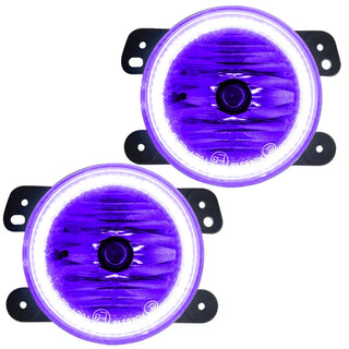 Oracle Lighting Pre-Assembled LED Halo Fog Lights: Jeep Wrangler 2007-2009 w/ UV/Purple