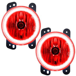 Oracle Lighting Pre-Assembled LED Halo Fog Lights (RED): Jeep Wrangler 2010-2015