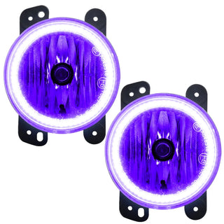Oracle Lighting Pre-Assembled LED Halo Fog Lights: Jeep Wrangler 2010-2015 w/ UV/Purple