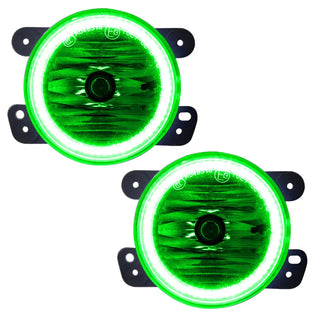 Oracle Lighting Pre-Assembled LED Halo Fog Lights: Jeep Grand Cherokee 2011-2013 w/ Green