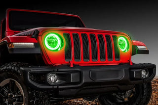 ORACLE Lighting LED Surface Mount Headlight Halo Kit: Jeep Wrangler / Gladiator (18-24) (1214-004)