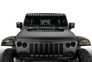 ORACLE Lighting Integrated Windshield LED Light Bar System: Jeep Wrangler / Gladiator (18-24)