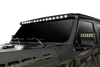 ORACLE Lighting Integrated Windshield LED Light Bar System: Jeep Wrangler / Gladiator (18-24)