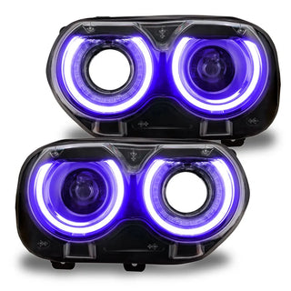 Oracle Lighting RGB+W Headlight DRL Upgrade Kit: Dodge Challenger 2021