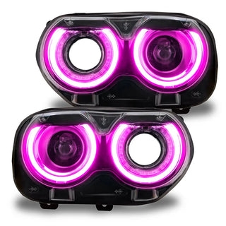Oracle Lighting RGB+W Headlight DRL Upgrade Kit: Dodge Challenger 2021