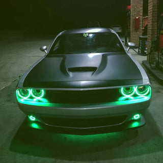 Oracle Lighting Waterproof LED Fog Light Halo Kit: Dodge Challenger (15-23)