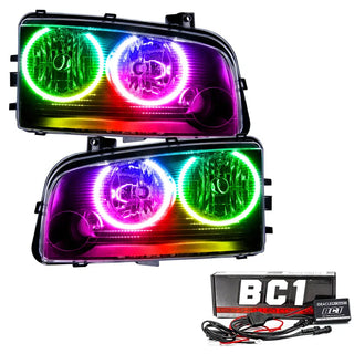 Oracle ColorSHIFT SMD Headlight w/ BC1 Controller: Dodge Charger 2006-2010