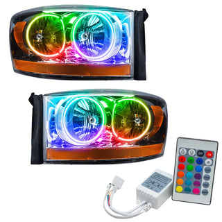 ORACLE Lighting ColorSHIFT SMD Headlight w/ Simple Controller: Dodge Ram 1500 / 2500 / 3500 (06)