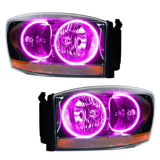 Oracle Lighting Black ColorSHIFT SMD Headlight: Dodge Ram 1500 2006 w/ BC1 Controller