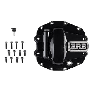 ARB Black Diff Cover Front: Jeep Wrangler (18-23) / Gladiator (20-23)