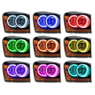 Oracle Black ColorSHIFT SMD Headlight w/ Simple Controller: Dodge Durango 2004-2006