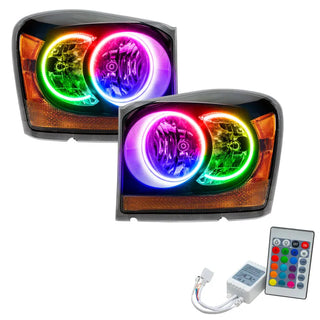 Oracle Black ColorSHIFT SMD Headlight w/ Simple Controller: Dodge Durango 2004-2006