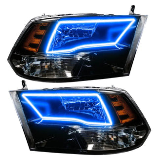 ORACLE Lighting Pre-Assembled Black Housing ColorSHIFT Headlights: Fits most Dodge Ram 1500 (09-17)