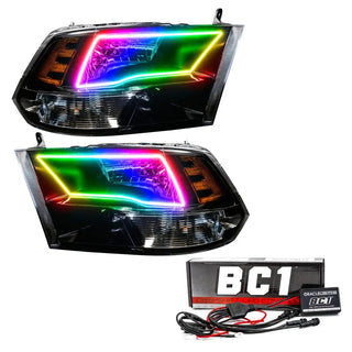 ORACLE Lighting Pre-Assembled Black Housing Headlights: Dodge Ram 1500 (09-17) w/ BC1 Controller