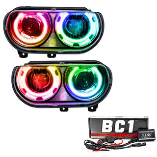 Oracle Lighting ColorSHIFT HID Style SMD Headlight w/ BC1 Controller: Dodge Challenger 2008-2014