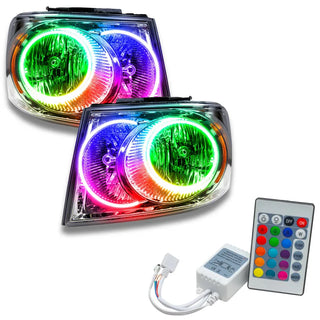 Oracle Lighting Chrome ColorSHIFT SMD Headlight w/ Simple Controller: Dodge Durango 2007-2009
