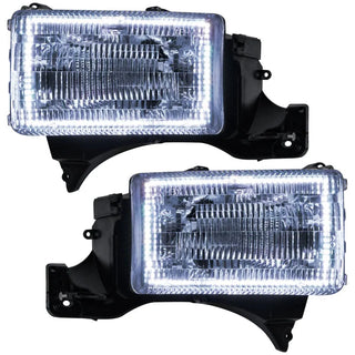 ORACLE Lighting Pre-Assembled Halo Headlights (F&R): Dodge Ram 1500 / 2500 / 3500 (94-01)
