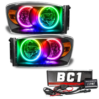 Oracle Lighting Black SMD Headlight: Dodge Ram 1500 2007-2008 w/ BC1 Controller