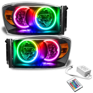 ORACLE Lighting Black ColorSHIFT SMD Headlight: Dodge Ram 1500 / 2500 / 3500 (07-08)