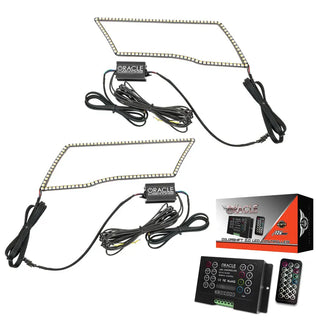 ORACLE Lighting Switchback Quad Headlight Halo Kit w/ 2.0 Controller: Dodge Ram (09-18)