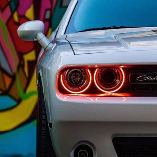Oracle Lighting LED Waterproof Halo Kit: Dodge Challenger (15-21) / Charger (2020) w/ Red