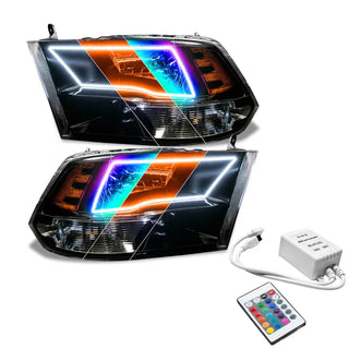 Oracle Lighting Pre-Assembled Switchback Halo Headlights: Dodge Ram 1500 (09-10) / Ram 1500 (11-18)