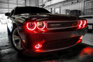 Oracle Lighting LED Waterproof Halo Kit: Dodge Challenger 08-14 w/ Red