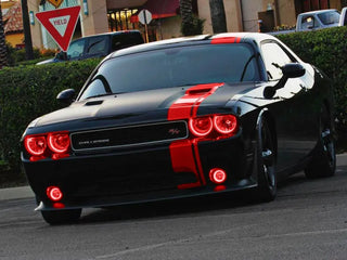 Oracle Lighting LED Waterproof Halo Kit: Dodge Challenger 08-14 w/ Red