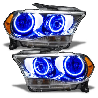 Oracle Lighting Chrome Blue SMD Halogen Headlight: Dodge Durango 2011-2013